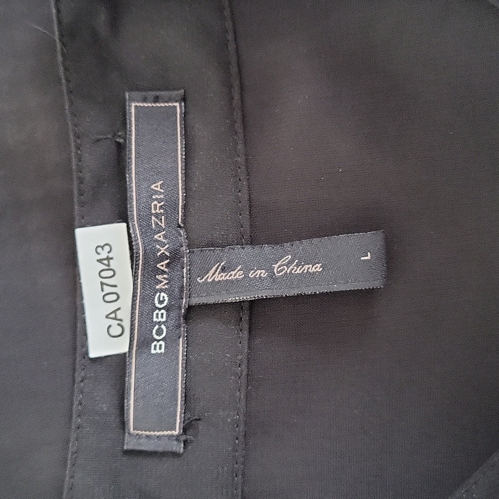 BCBGMaxAzria Black Sheer Shirt - Picture 10 of 12